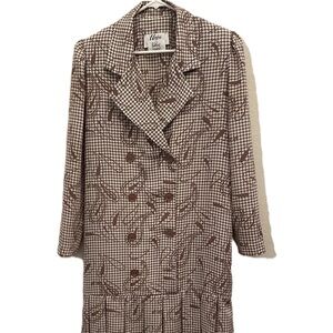 Umba Parnes Feinstein Houndstooth Patterned Dress